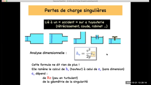 5.4 Pertes et gains de charge : calcul effectif des pertes de charges régulières, singulières