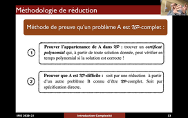 MODSIM C : Introduction à l'optimisation discrète - Les outils de la réduction polynomiale