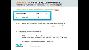 Optimisation Non-Linéaire - cours n°1
