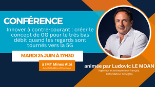 Conférence de Ludovic Le Moan, ingénieur et entrepreneur français, cofondateur de l'entreprise Sigfox