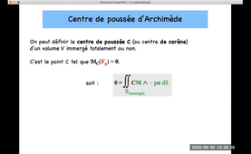 1-5 Mécanique des fluides : force d'Archimède