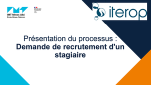 Présentation du processus : Demande de recrutement d'un stagiaire