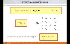 Régression linéaire multiple : cours (IFIE1)