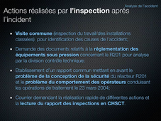 Leçons suite à un accident industriel