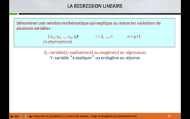 Régression linéaire simple : cours (IFIE1)