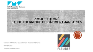 Projet SENMBA 2023 - Etude thermique du bâtiment Jarlard 5