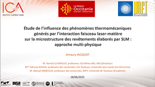 Soutenance de thèse Amaury Jacquot